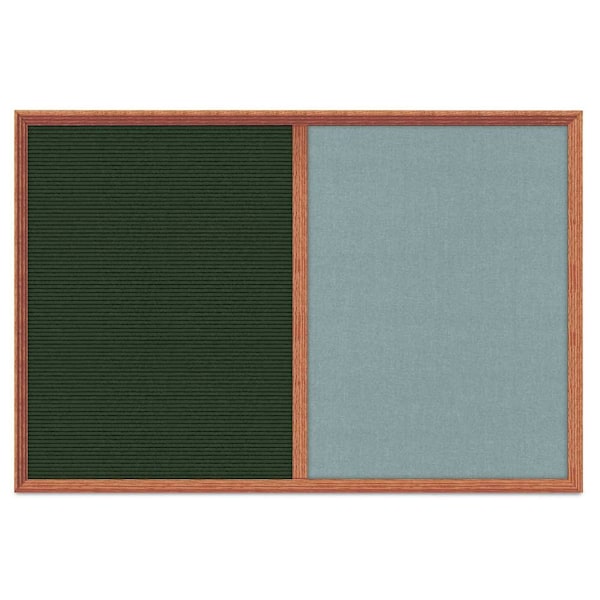 Enclosed Corkboard, 1 Door, 60"x36", 4" Fra